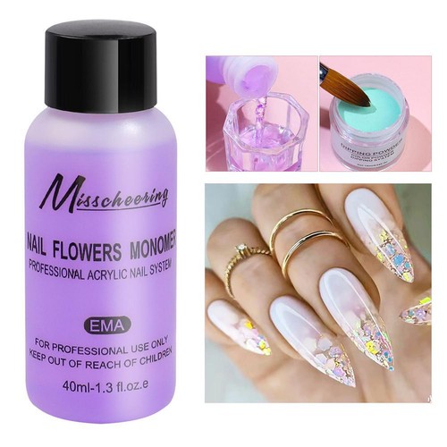 40ml Acrylic Liquid Monomer Crystal Nail Art Nail Extension Carving Liquid✨a
