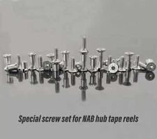 24 PCS Screw Set NAB HUB 1/4" TAPE REEL 10.5" AMPEX TEAC RMGI STUDER REVOX NAGRA