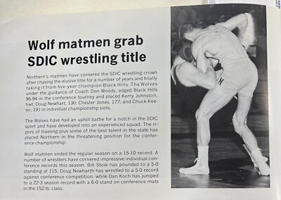 #ad Aberdeen South Dakota SD Northern State College Annual Yearbook VTG History 1968 $18.75