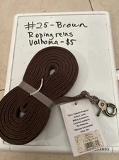 Brown Roping Reins - Valhoma