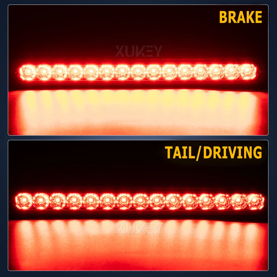 White/ Orange/ Red Side Marker Stop Rear Tail Brake Light Bar 12V 24V Car Truck - Image 3 of 4