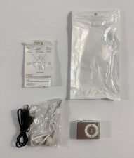 MP3 Multimedia Player with USB Flash Disk Small Silver With Clip