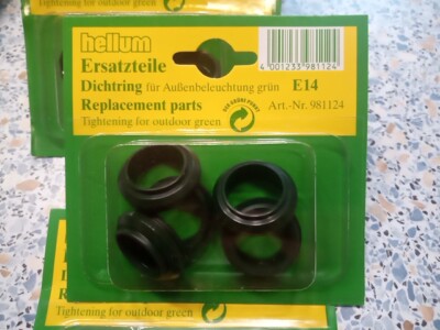 Original Hellum 981124 Ersatzteil 5x Dichtring für Birne E 14 Aussen Beleuchtung