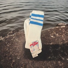 Vintage Athletic leisure crew socks JC Penny  s 18  Length