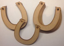 HORSE SHOES  10 x - Wooden MDF- wedding Blank Craft Shapes laser  Decoupage Tags