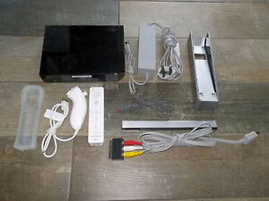 Black Nintendo Wii Console Full Set Up Fully Working Retro Games Console Ebay
