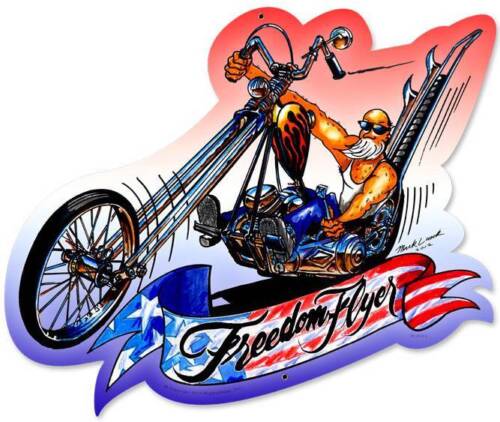 Motorcycle Biker Chopper Metal Sign Man Cave Garage Club Body Shop Decor MLK054 - Picture 1 of 1