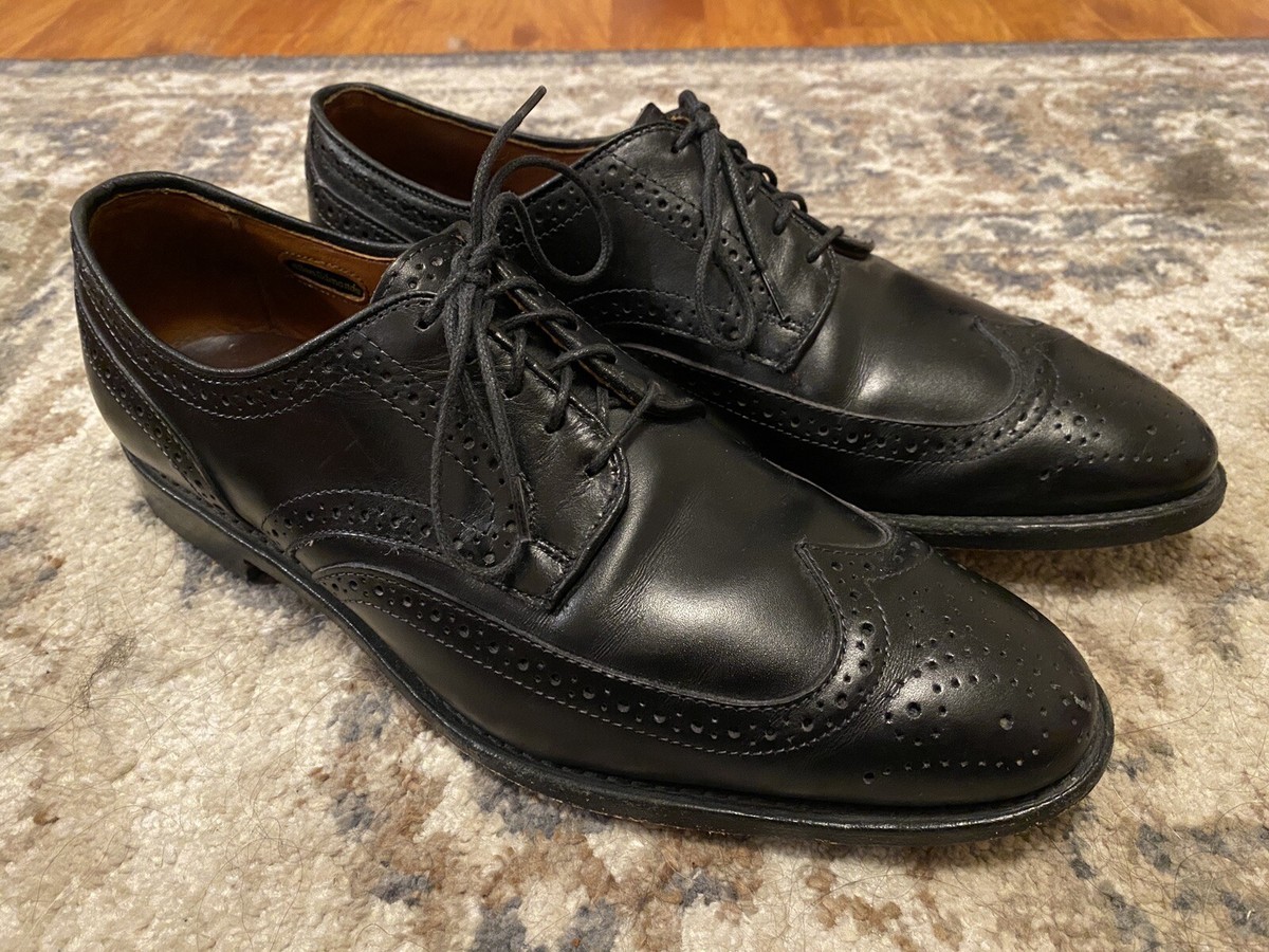 Allen Edmonds Madison Park Black Leather Wingtip Blucher  display picture 2