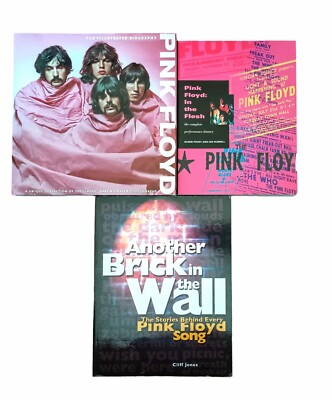 Pink Floyd Book Lot In the Flesh - Another Brick In The Wall - Illustrated Bio