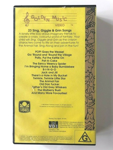 SING GIGGLE & GRIN ~ GOLDEN BOOK VIDEO CLASSIC ~ PAL VHS VIDEO | eBay ...