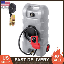 15 Gallon Fuel Caddy Portable Gas Fuel Tank Gas Can With Manual Transfer Nozzle