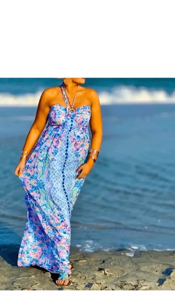chinese dress ladies Women's UPF 50+ Kaden Chillylilly Maxi Dress in Pink