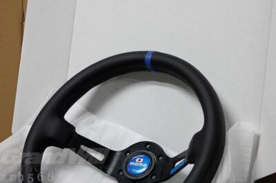 MOMO fullspead 340mm 14' Leather Deep Cone Sport Steering Wheel
