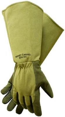 Unisex-Adult 0 West County Rose Gauntlet Glove, Moss, Large (Pack of 1)