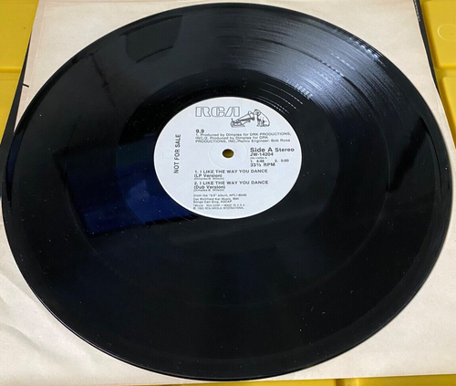 9.9: I like the way you dance RCA 12" TEST PRESSING PROMO VINYL SINGLE-RARE-Mnt - Picture 2 of 3