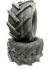 Two 18x9.50-8 Lug R1 Mower Tires Lug AG Lawn Tractor Tires 18 950 8 