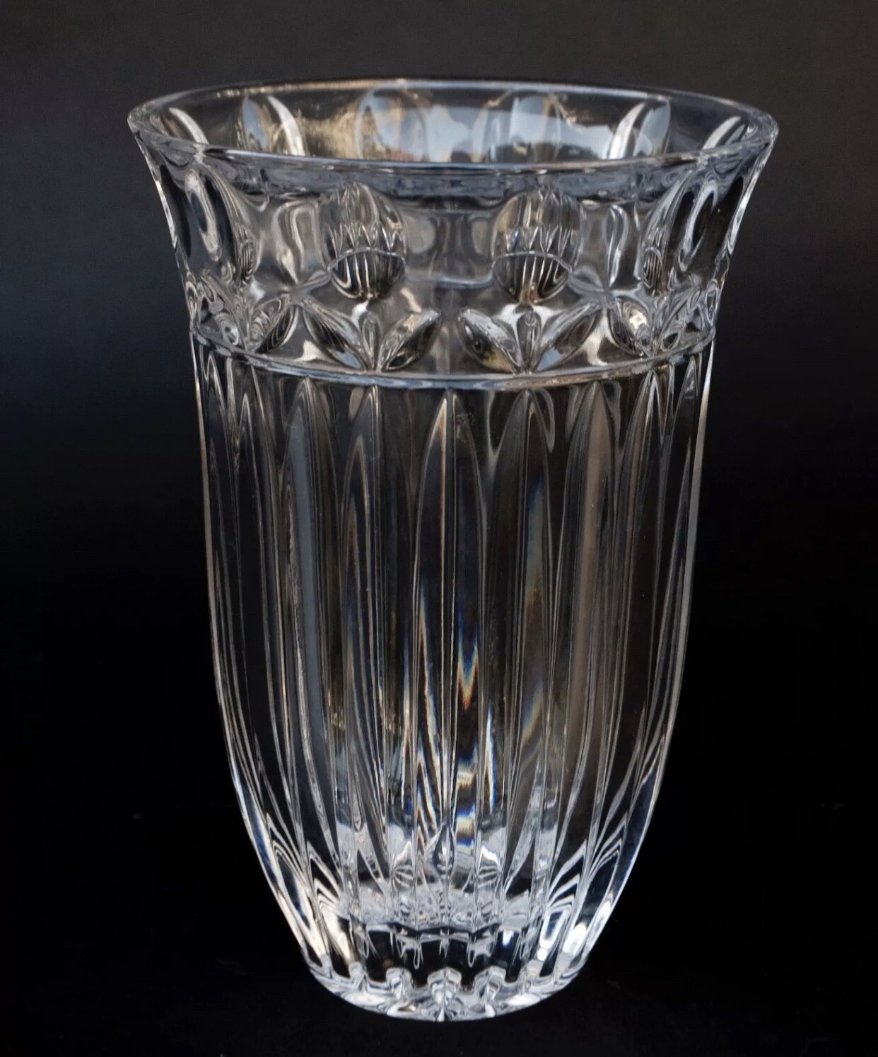 BLOCK Crystal Vase TULIP Garden 7 inch New eBay