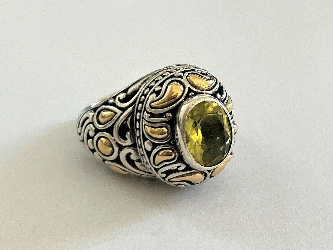 Samuel B Behnam BJC .925 Sterling Silver 18k Gold Lime Samuel B Behnam BJC .925 Sterling Silver 18k Gold Lime