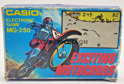 CASIO EXCITING MOTOCROSS MG-250 HANDHELD GAME WATCH VINTAGE 1985 