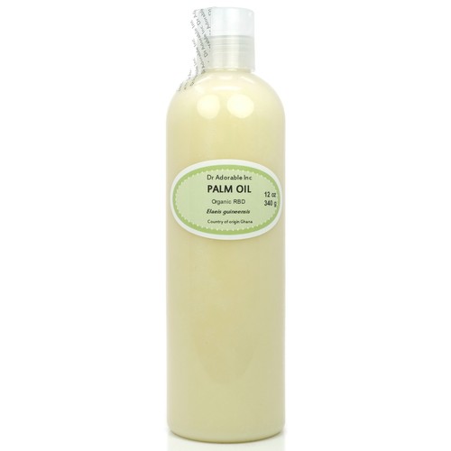 Pure Organic Palm Oil 76 Degree RBD by Dr.Adorable 4 oz 8 oz up to Gallon - Picture 7 of 15