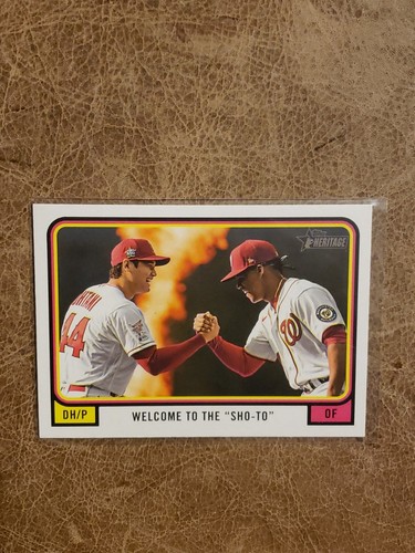 SHOHEI OHTANI & JUAN SOTO WELCOME TO THE "SHO-TO" 2022 TOPPS HERITAGE HIGH CC-7