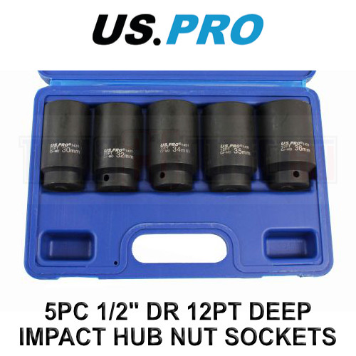 US PRO Tools 5pc 1/2" dr Deep