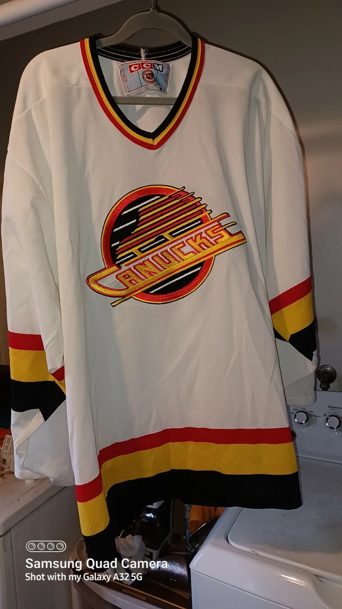 Glorydays Fine Goods Vintage Vancouver Canucks Jersey Skate Logo Gradient CCM