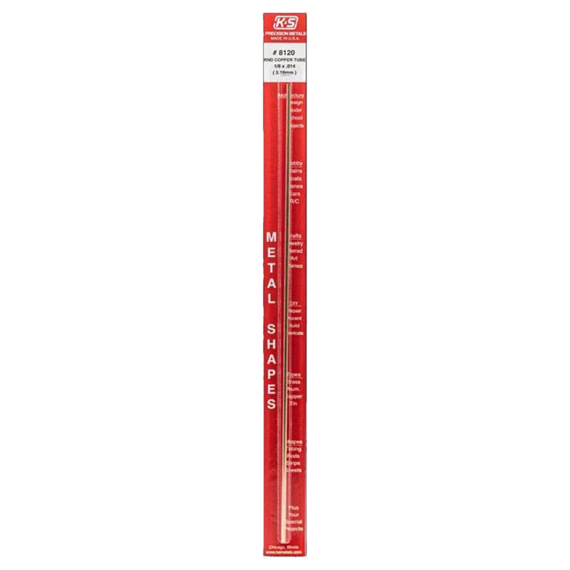 K&S 1/16 in. D X 1 ft. L Copper Tubing K&S 1/16 in. D X 1 ft. L Copper Tubing