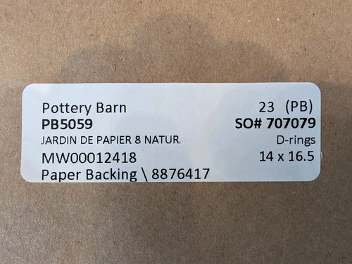 POTTERY BARN Jardin de Papier Framed Print 8 - NEW - Picture 3 of 3