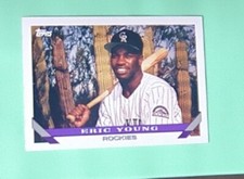 1993 Topps Baseball Eric Young Colorado Rockies #551