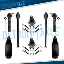 2WD Front Inner Outer Tie Rods Ball Joints for Chevy Silverado GMC Sierra 1500