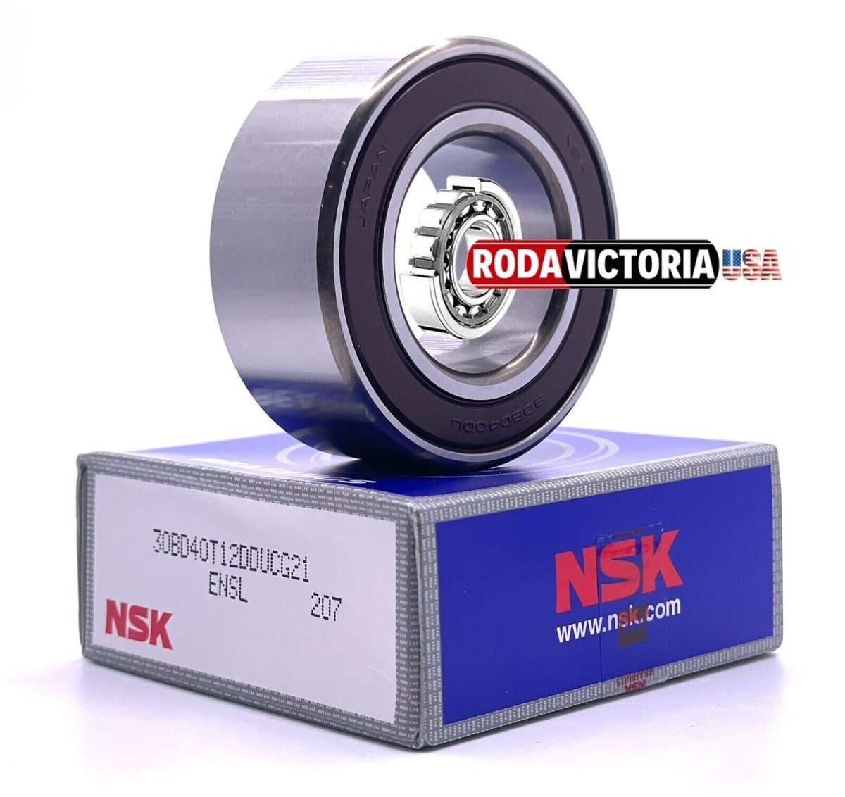 NSK 30BD40 5106WCC Angular Contact Ball Bearing, Rubber Bearing