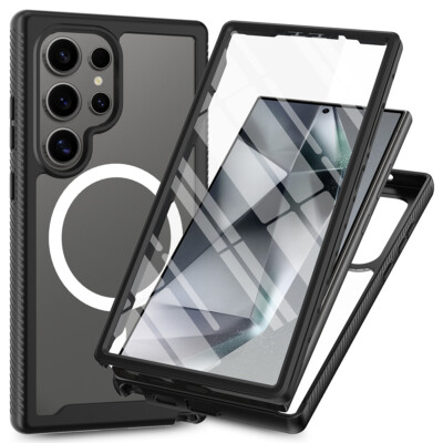 For Samsung Galaxy S25 Ultra S24 S23 Shockproof Case Built-in Screen Protector