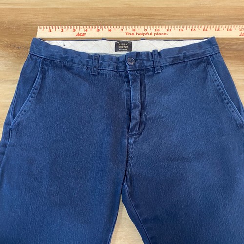 J Crew Pants Mens 29 x 29 Chino 484 Navy Blue Slim Stretch - Picture 2 of 10