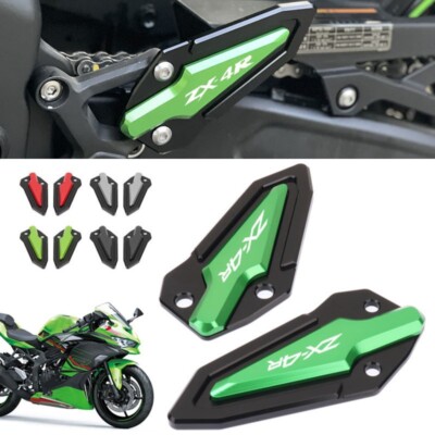 Motorcycle Footrest Heel Guards Foot Peg Plate For KAWASAKI ZX-4R