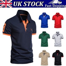 Mens Short Sleeve Polo Shirts Golf T-Shirts for Men Cotton T Shirt shirt