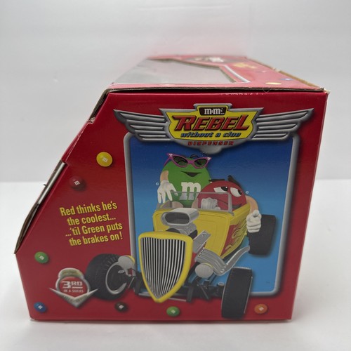 Dispenser caramelle M&M giallo Hot Rod verde e rosso M&M's VELOCE VINTAGE - Foto 7 di 17