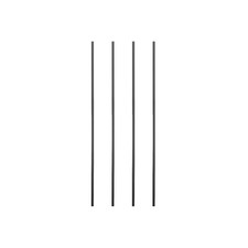 Matt Black Iron Square Stair Spindles - 875mm x 13mm - Modern Industrial Metal