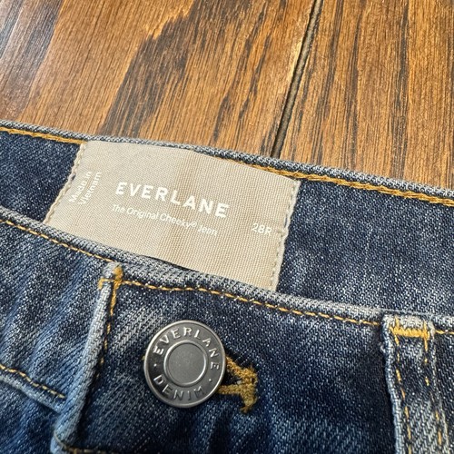 Everlane Jeans Womens Size 28R Blue The Original Cheeky Stretch Organic Cotton - Picture 5 of 12