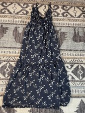Forever 21 Women's Floral Print Midi Dress in Black Medium M Spaghetti Strap