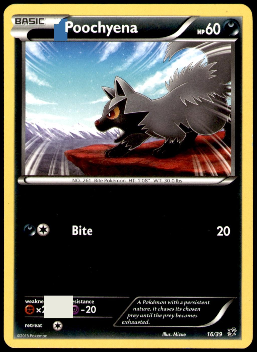 Poochyena 16/39 Kalos Starter Set Pokemon Heavily Played