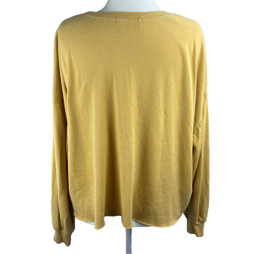 Grayson Threads PNW Semi Crop Sweatshirt XXL Gelb Retro Y2K Casual Cozy Cabin - Bild 5 von 8