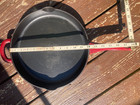 Lot of 3 Antique Bacon Press 2 Ayesha Cast Iron Skillets Frying Grill Pan 12" 10 — photo 7