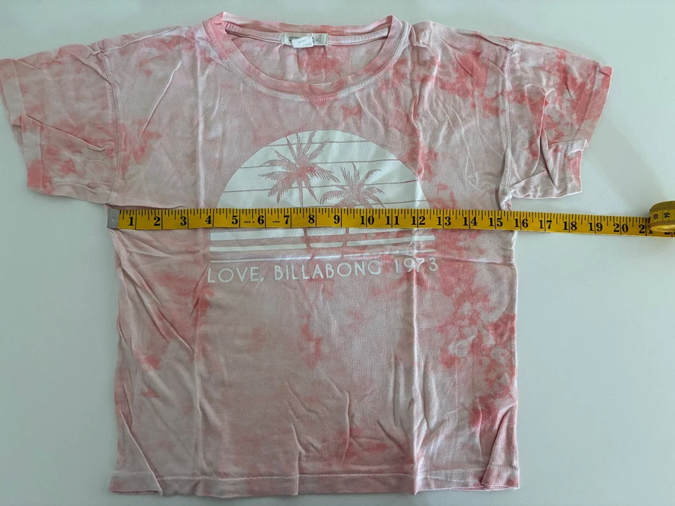 Lote De 3 Camisetas Mujer Adolescente XS American Eagle/Billabong Blanco, Azul, Tie Dye Foto 4 de 4