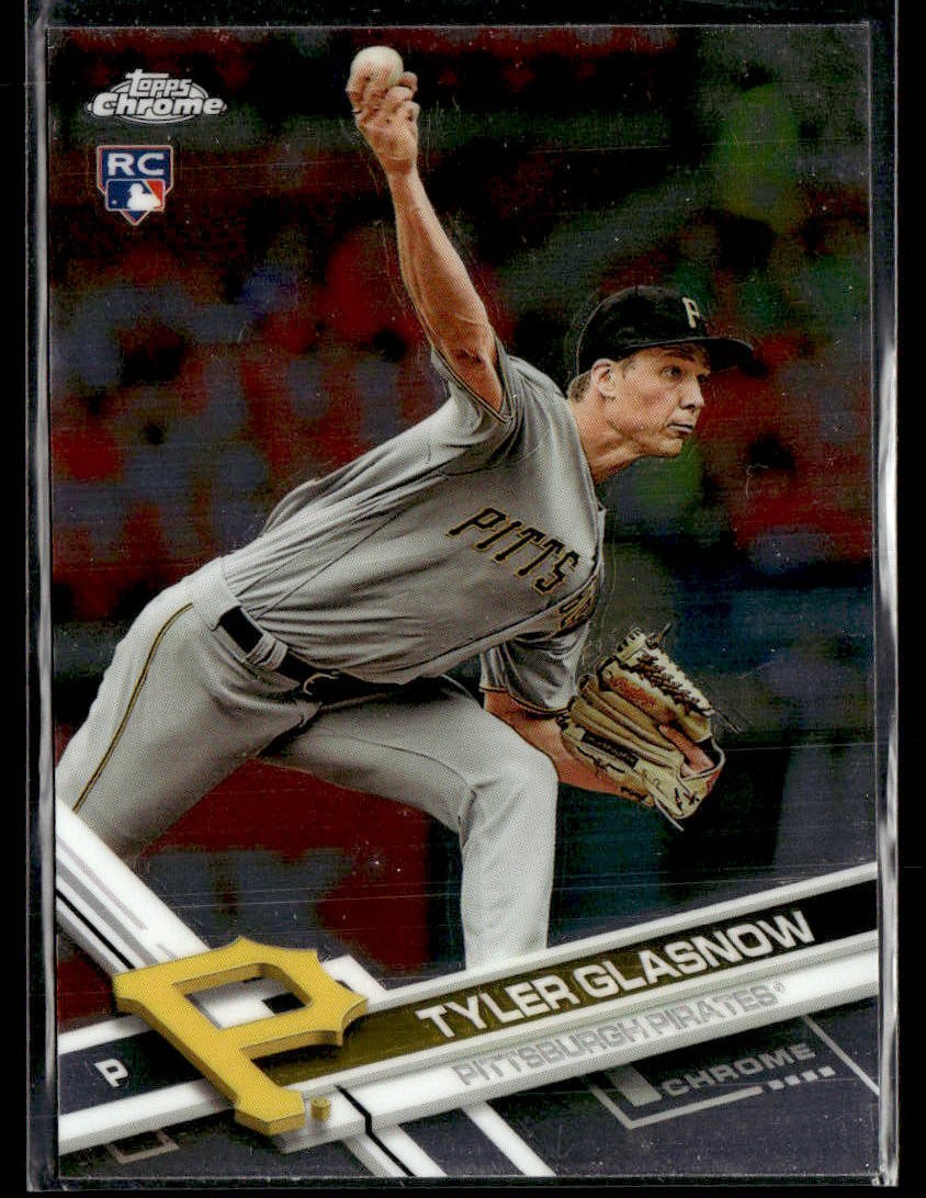 2017 Topps Chrome #189 Tyler Glasnow RC Baseball Card 3002G