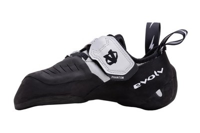 EVOLV Phantom LV Rock Climbing Shoe for Bouldering & Sport Climbing White/Black