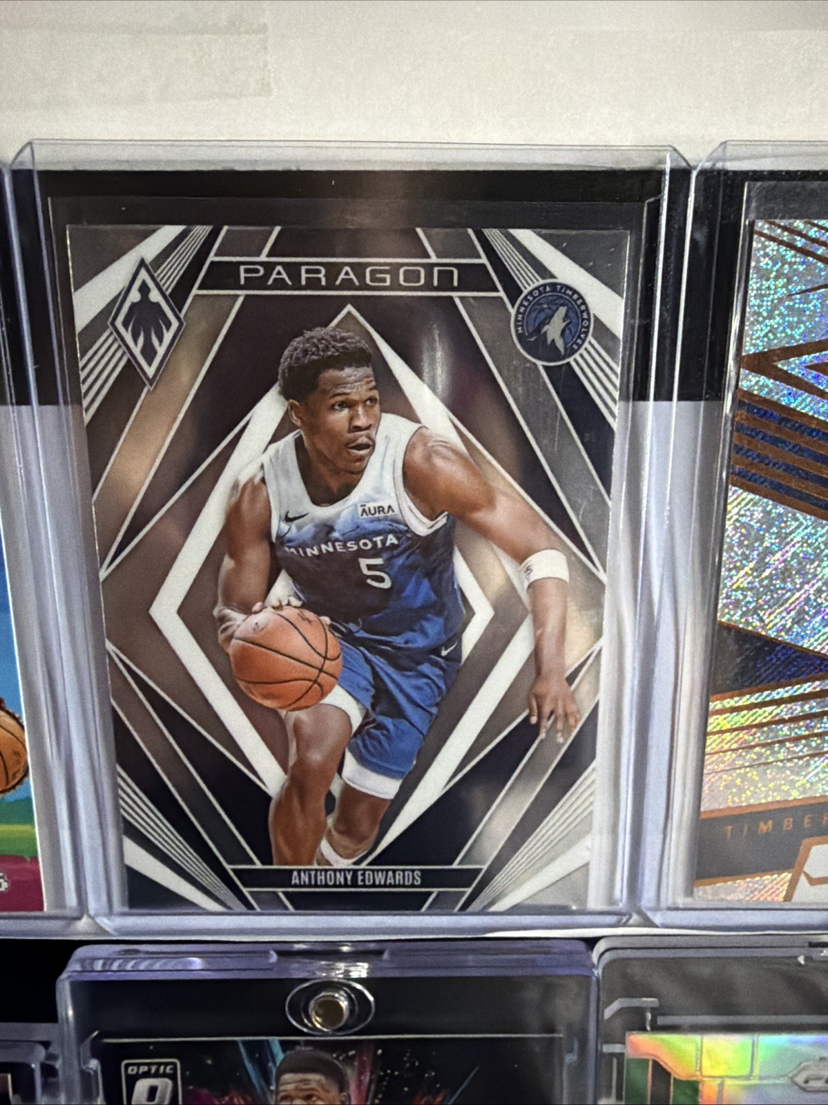 Anthony Edwards 11 Card Lot Minnesota Timberwolves #5 PSA 9 Variation #d/299 +++ view 11
