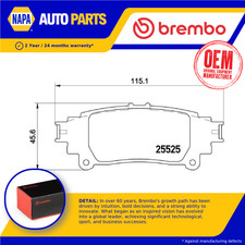 Brake Pads Set fits LEXUS RC300h 2.5 Rear 2014 on 2AR-FSE Brembo 0446630280 New
