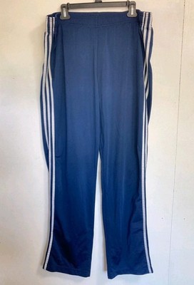 Adidas Track Pants Mens XL Essentials 3-Stripes Tricot Navy Blue/White BK7404