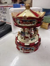 Northlight Christmas Musical Carousel With Canopy Dashing Through The Snow Nib